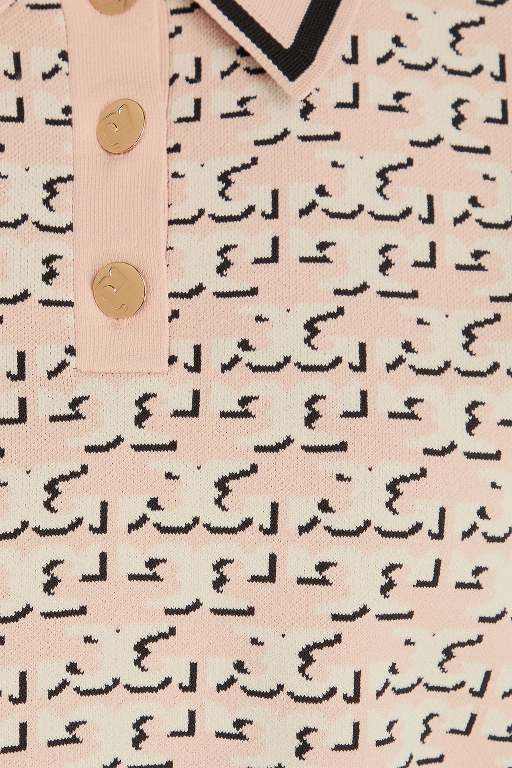 TORY BURCH قميص بولو من نسيج بحبكة جاكار