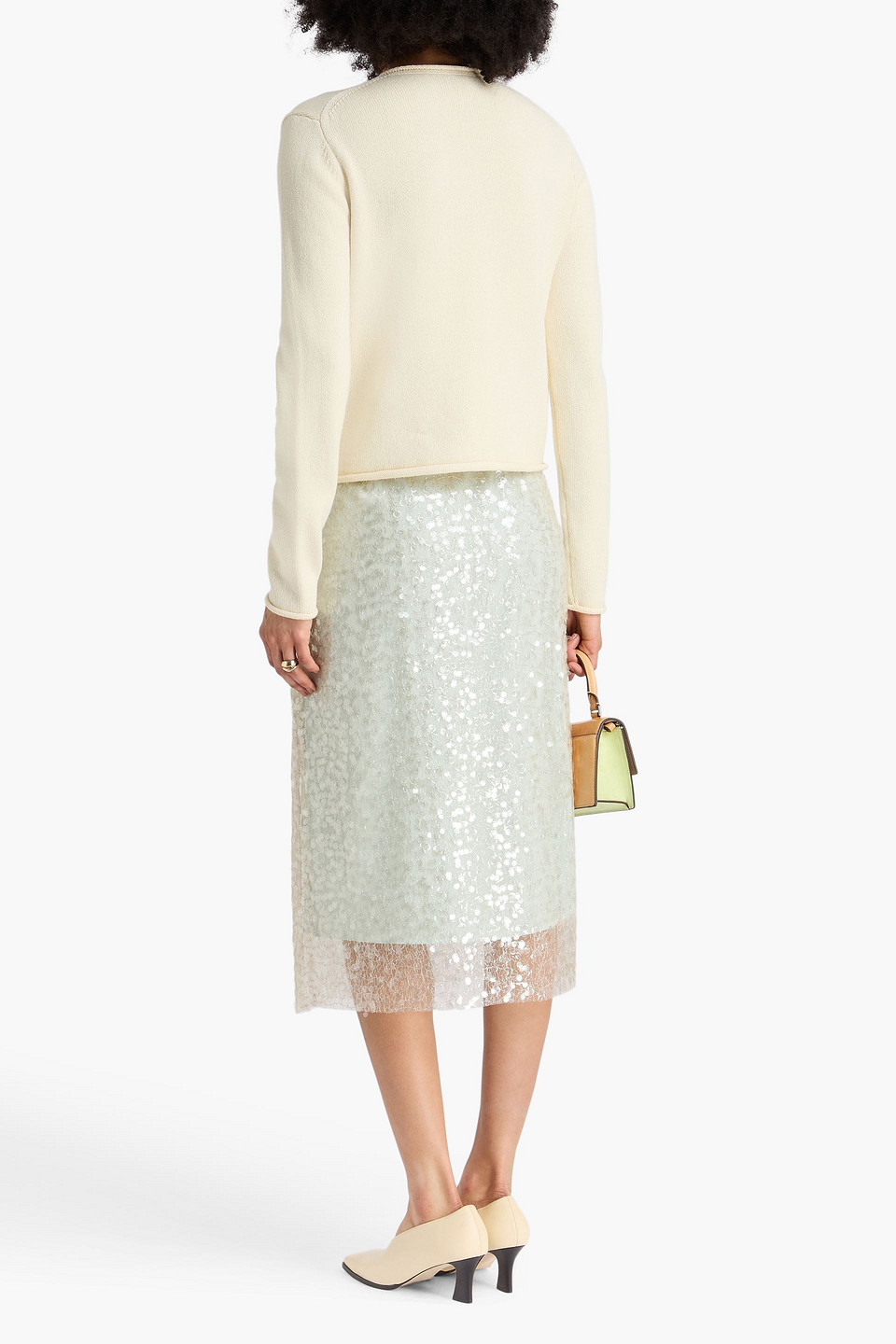  Tory Burch - Cardigan Aus Einer Wollmischung - Weiß - L 