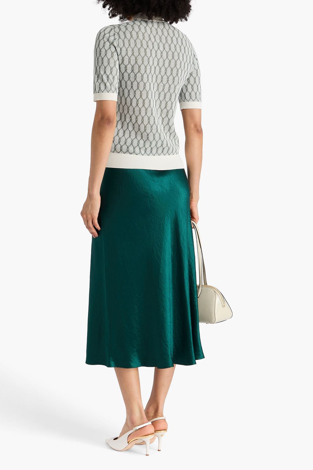 TORY BURCH ジャカードニット コットン混 トップス