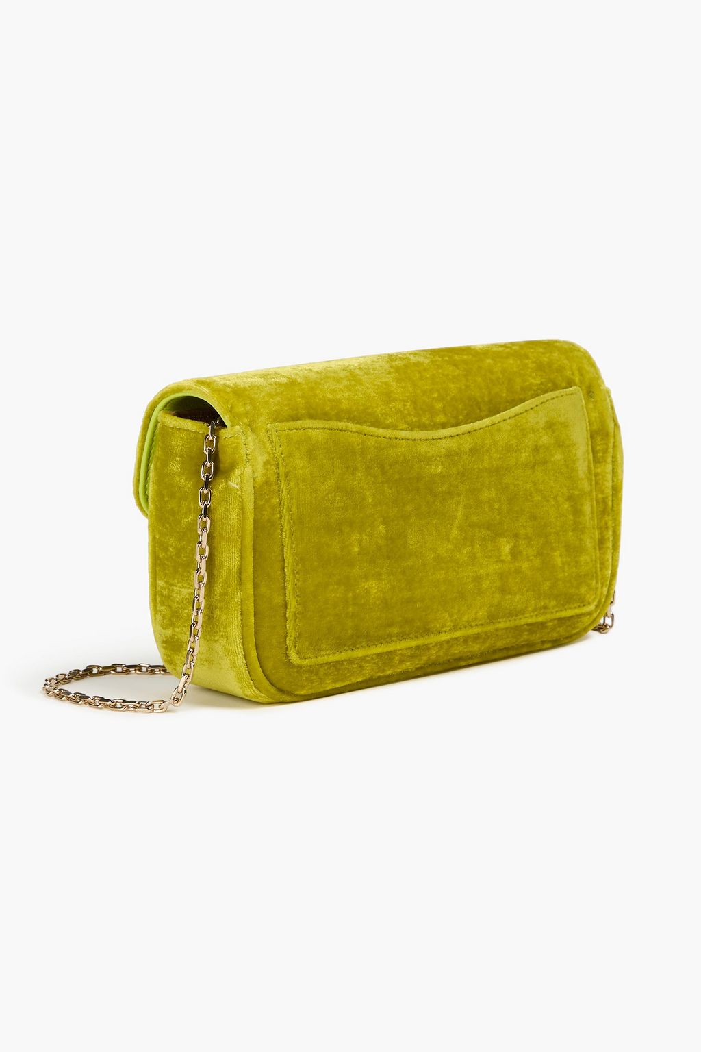 ROGER VIVIER Vivjeu De Fille crystal-embellished velvet cross-body bag