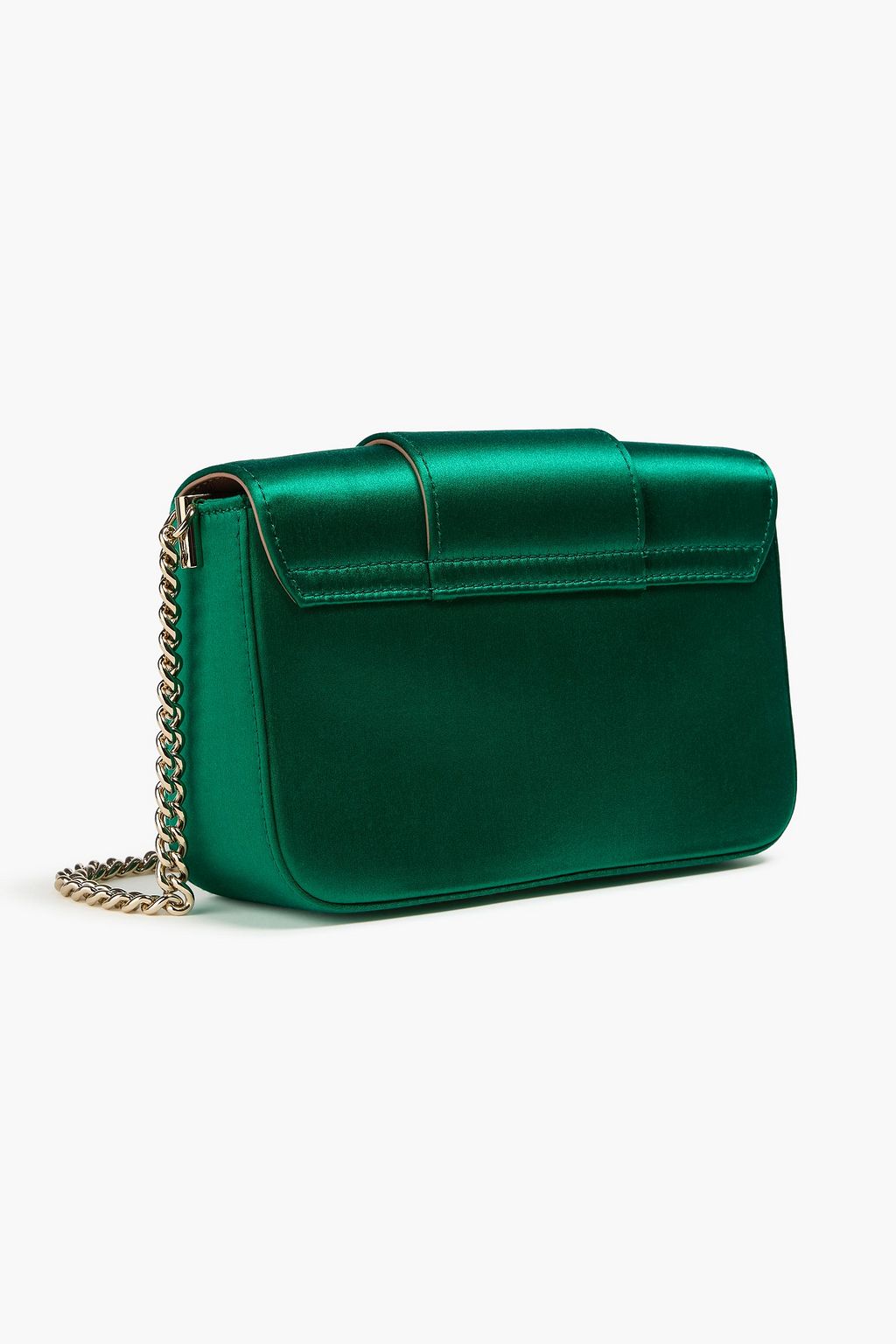 ROGER VIVIER Tres Vivier embellished satin cross-body bag