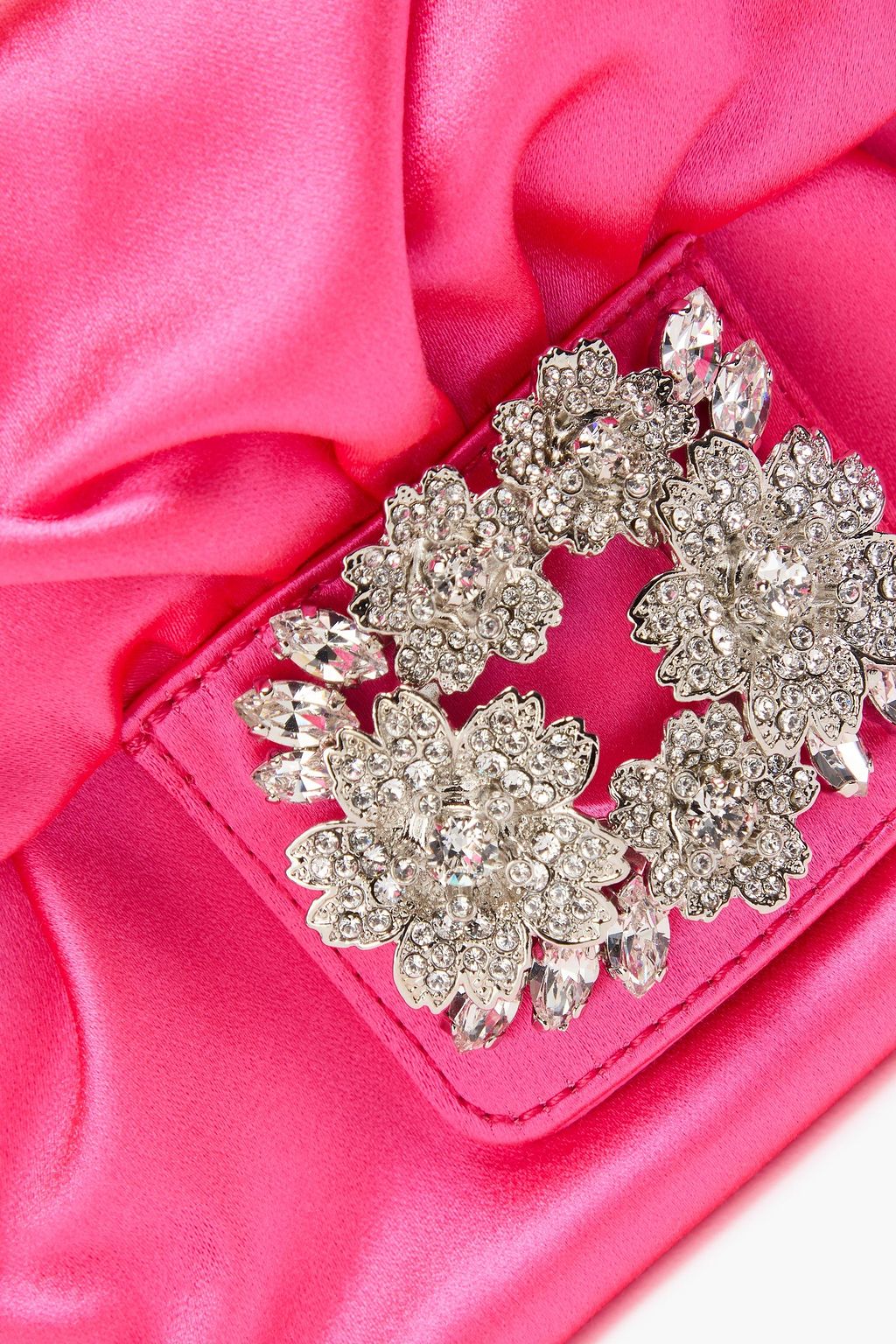 ROGER VIVIER Bouquet Strass embellished satin shoulder bag