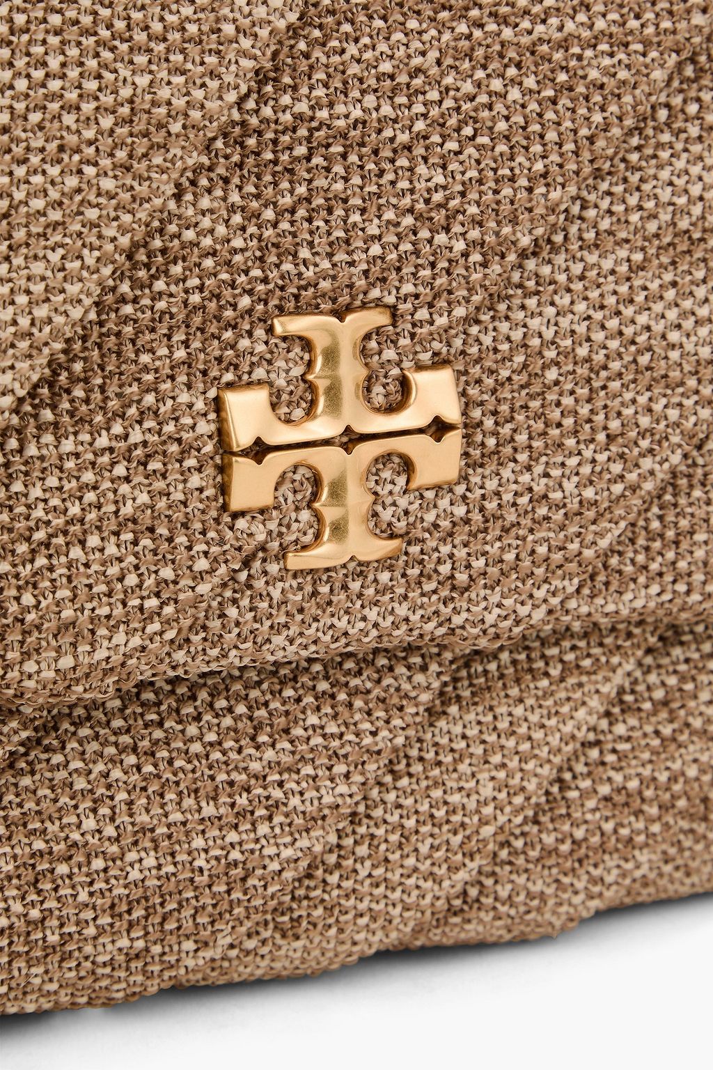 TORY BURCH حقيبة كتف "كيرا" من الرافيا الاصطناعي