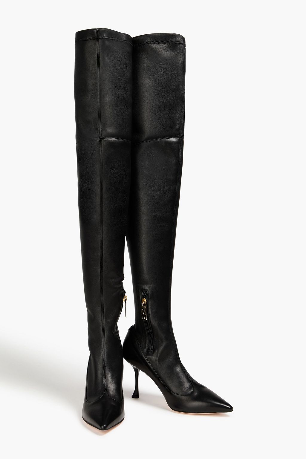 ROGER VIVIER Leather thigh boots