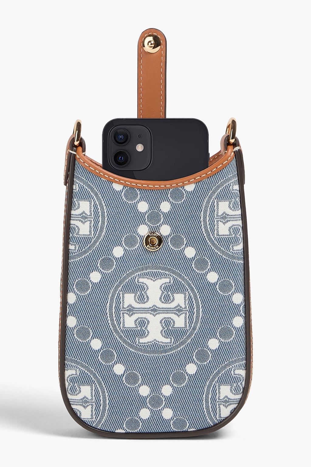 TORY BURCH حقيبة باوتش من الجاكار للهاتف