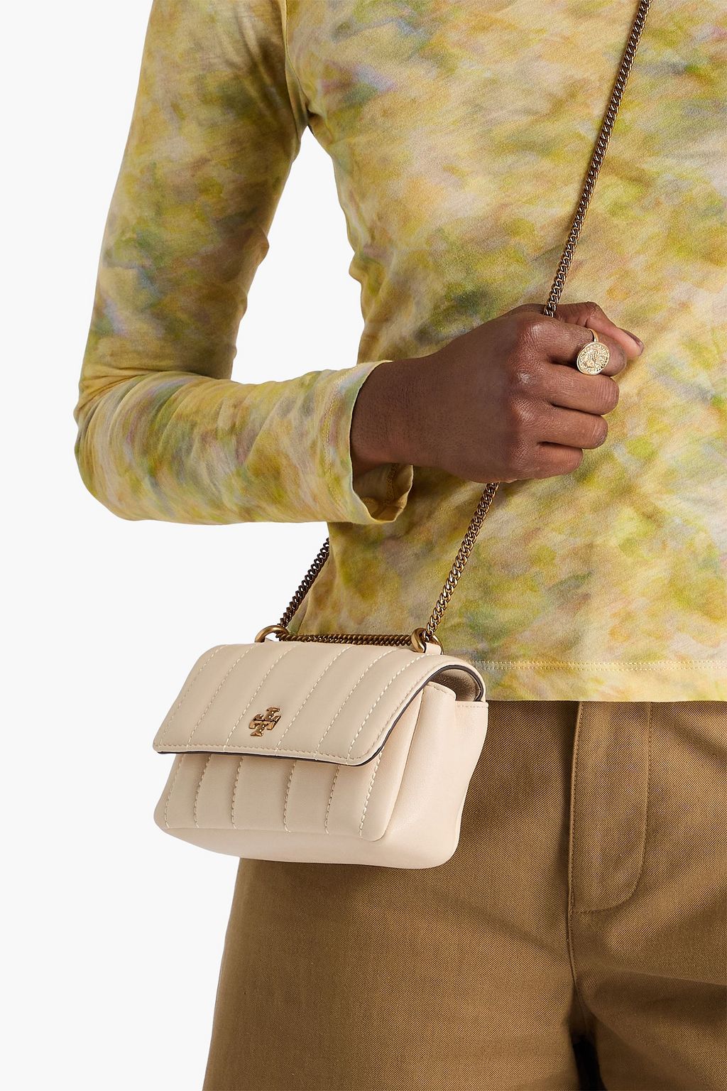 TORY BURCH Kira mini quilted leather shoulder bag
