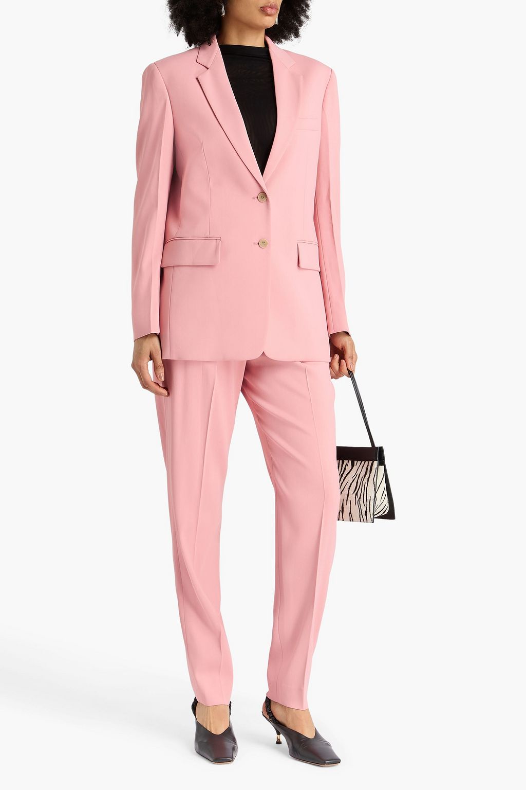 ANOTHER TOMORROW Twill blazer