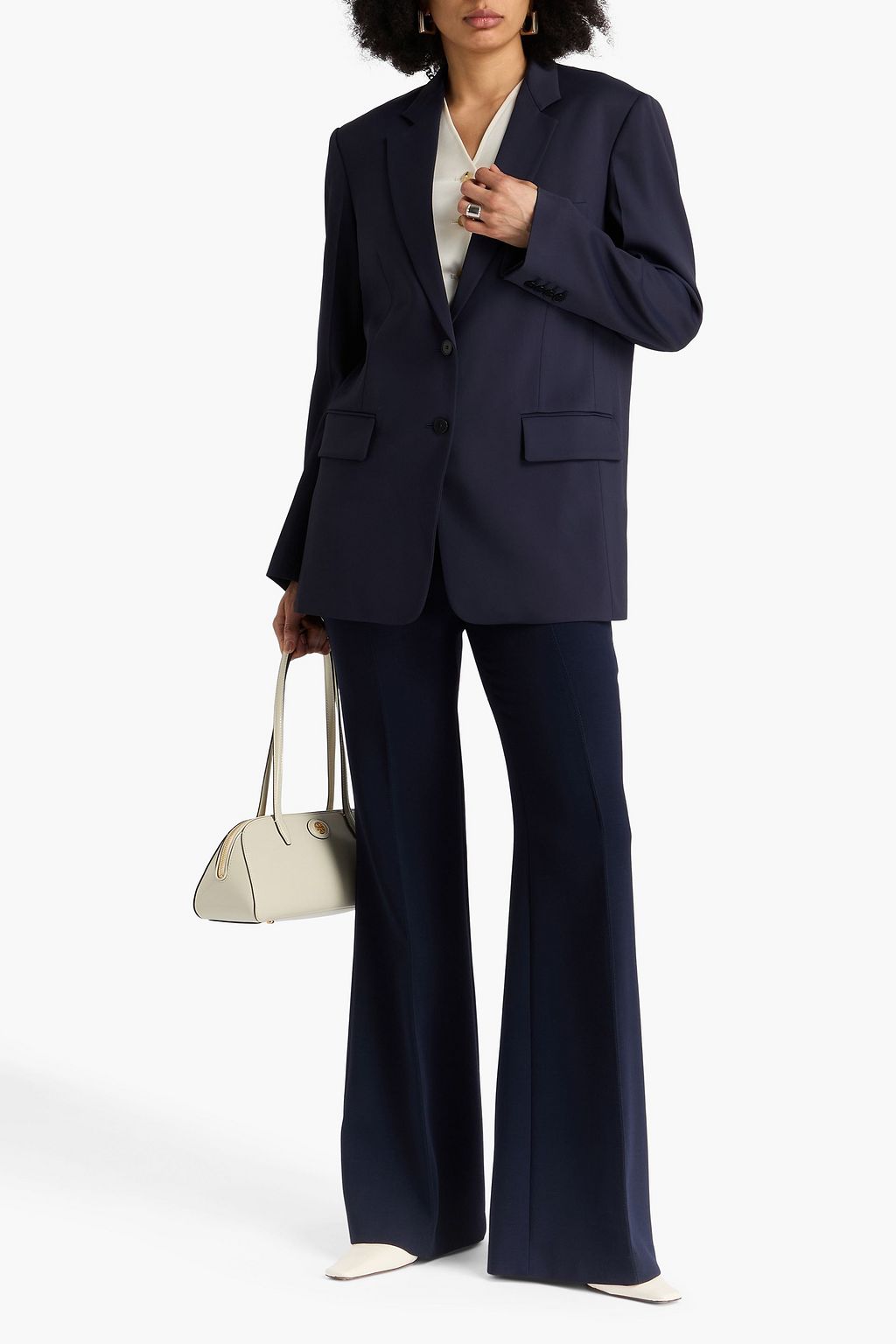 ANOTHER TOMORROW Twill blazer