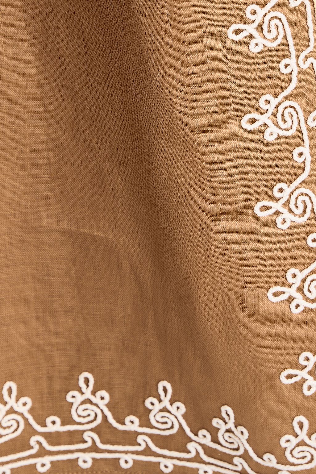 TORY BURCH 자수 장식 리넨 카프탄