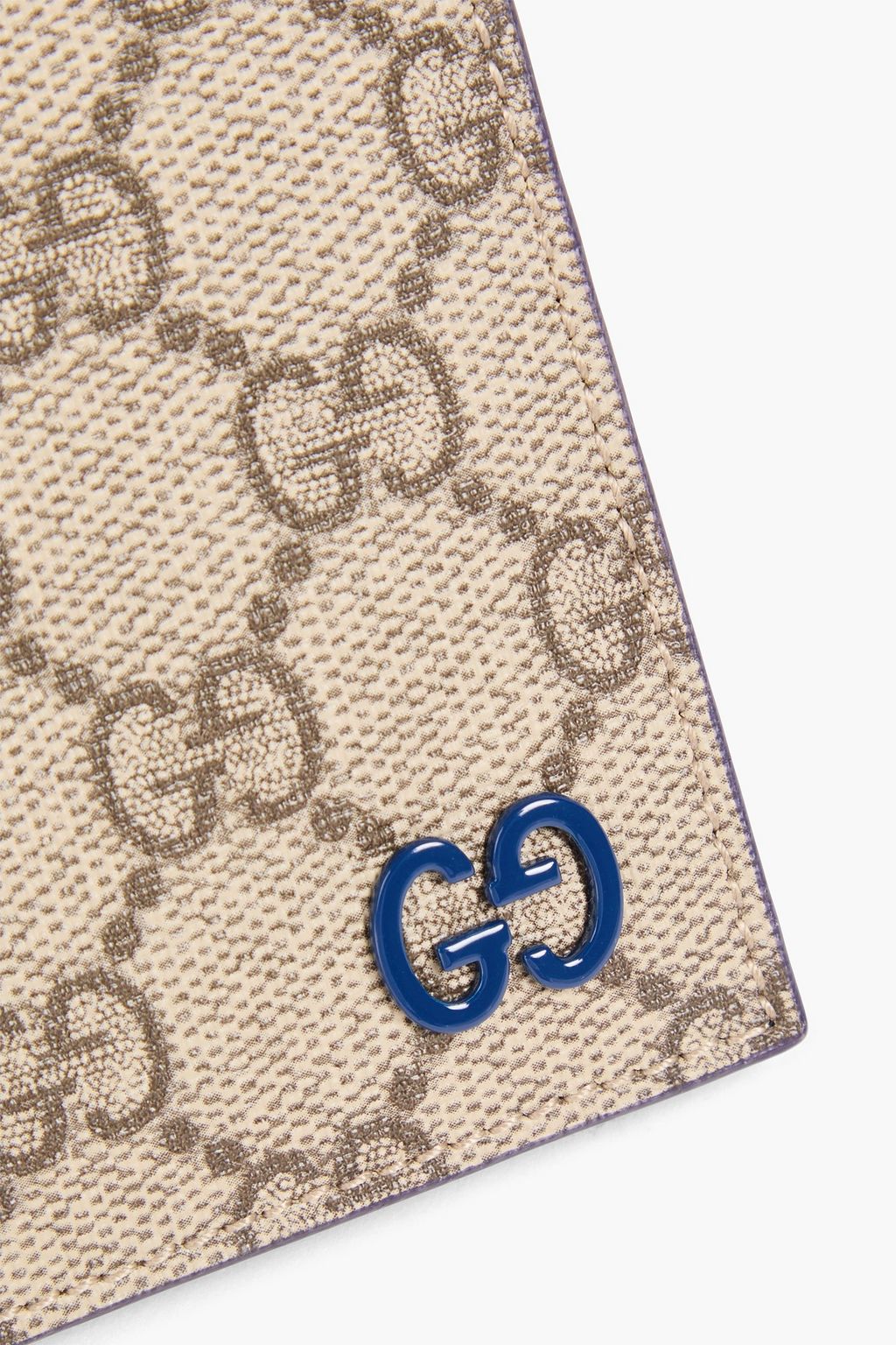 GUCCI GG Supreme logo-print coated-canvas and leather wallet