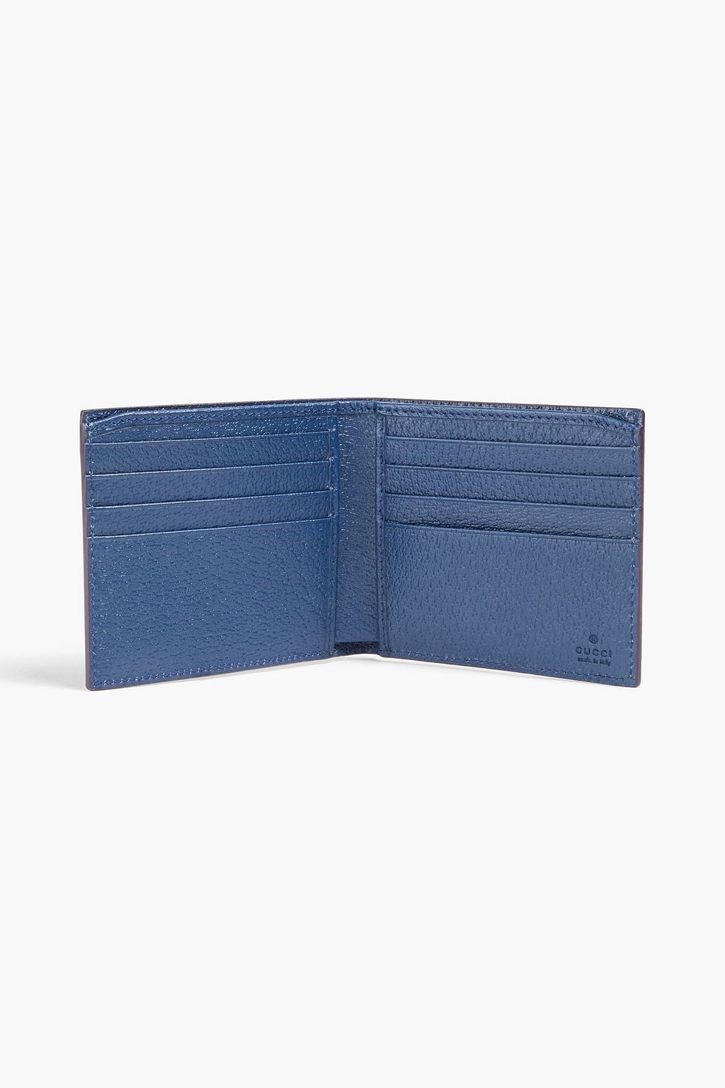 GUCCI GG Supreme logo-print coated-canvas and leather wallet
