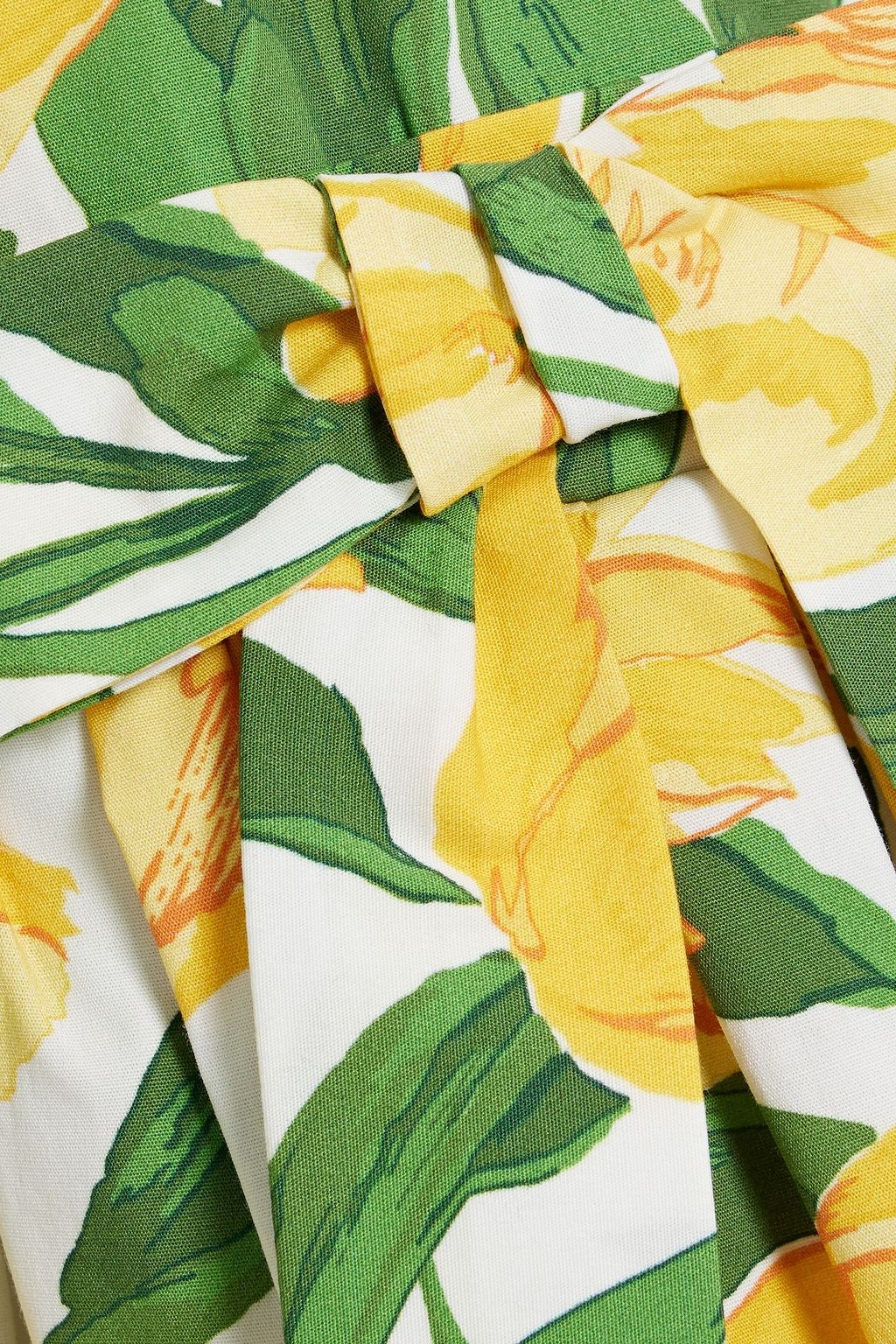 CAROLINA HERRERA Floral-print cotton-blend poplin shirt