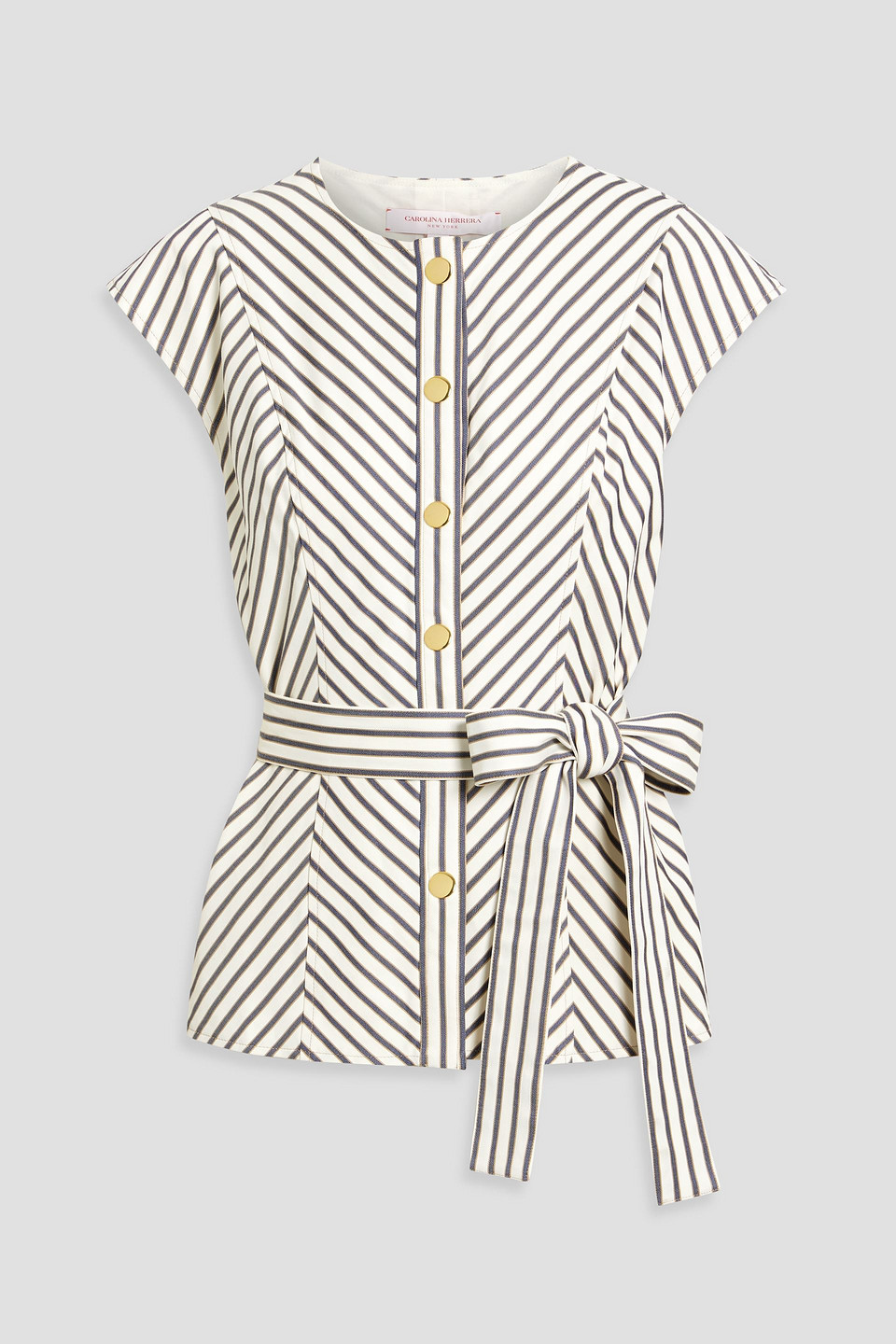 Carolina Herrera Striped Twill Top