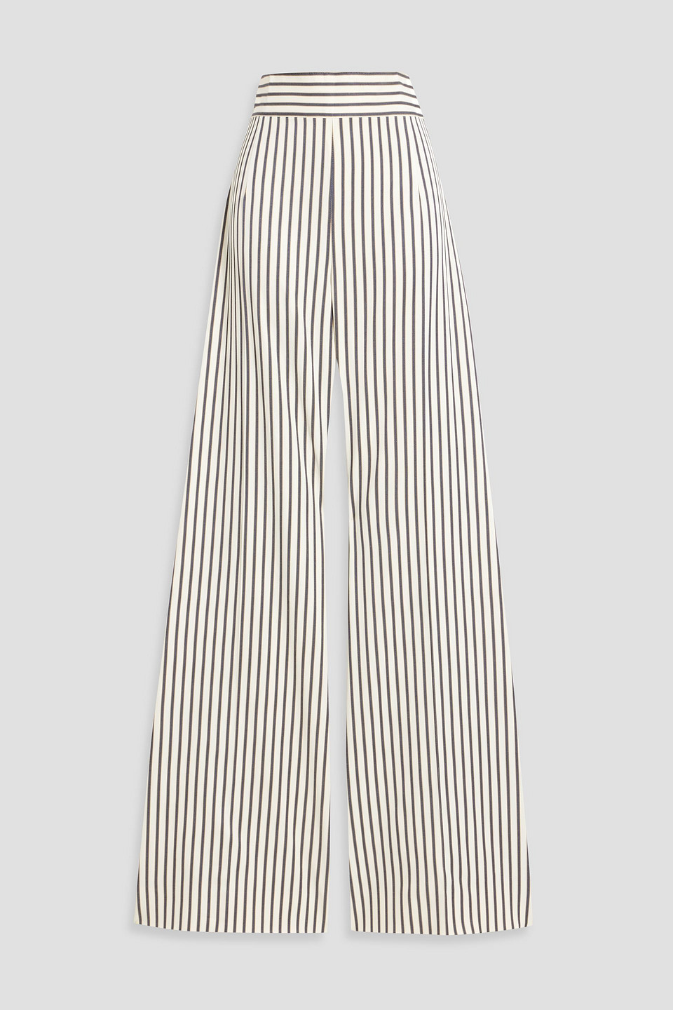 Carolina Herrera Striped Twill Wide-leg Pants