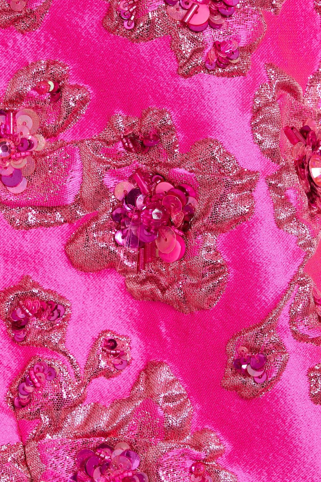 VALENTINO GARAVANI Embellished cloqué mini dress