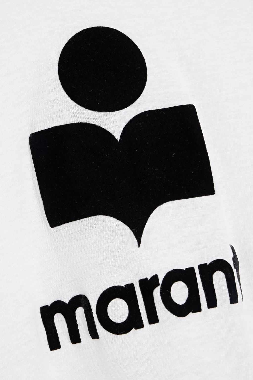 MARANT ÉTOILE Kilsen flocked linen-jersey top