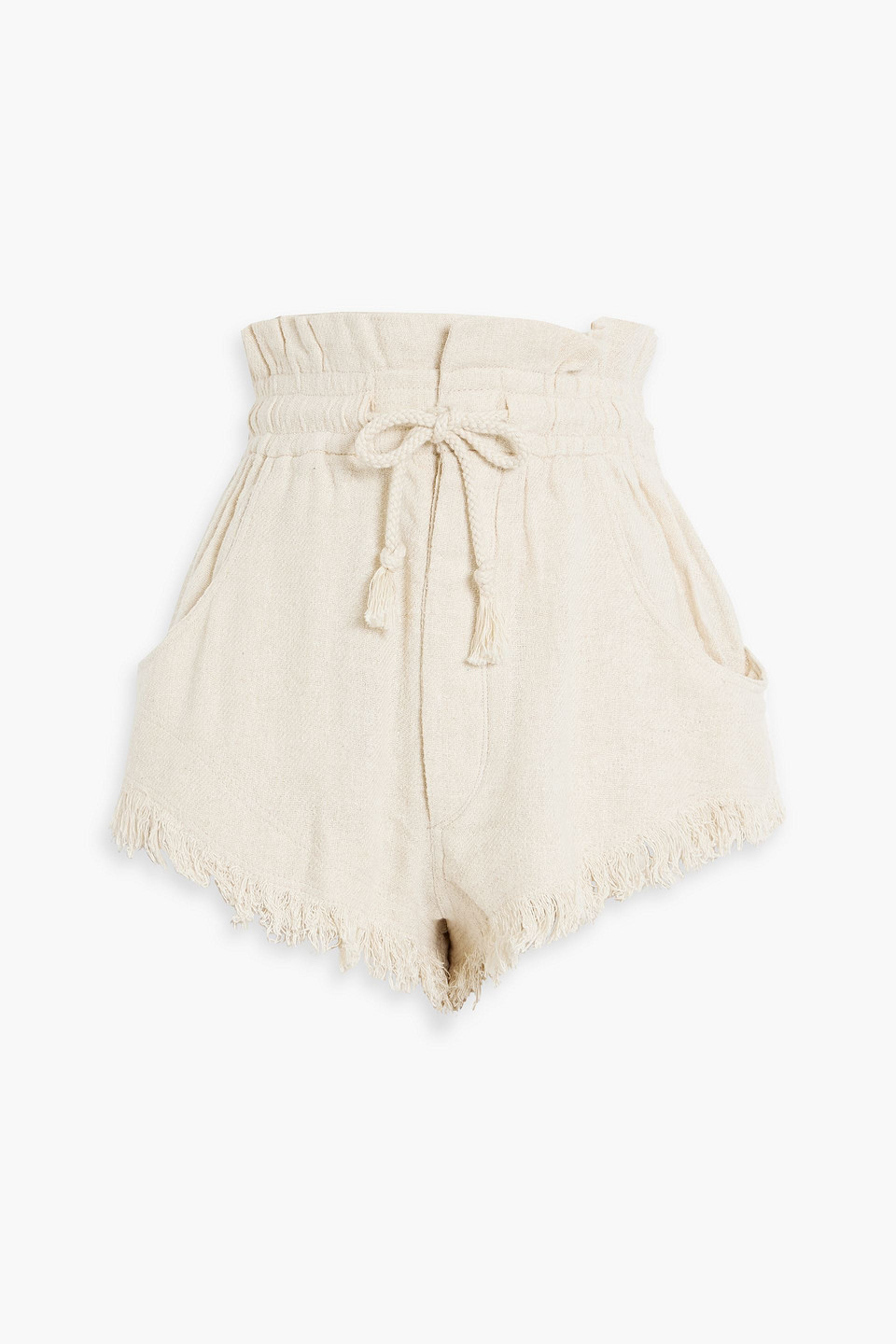 Isabel Marant Talapiz Frayed Silk-gauze Shorts