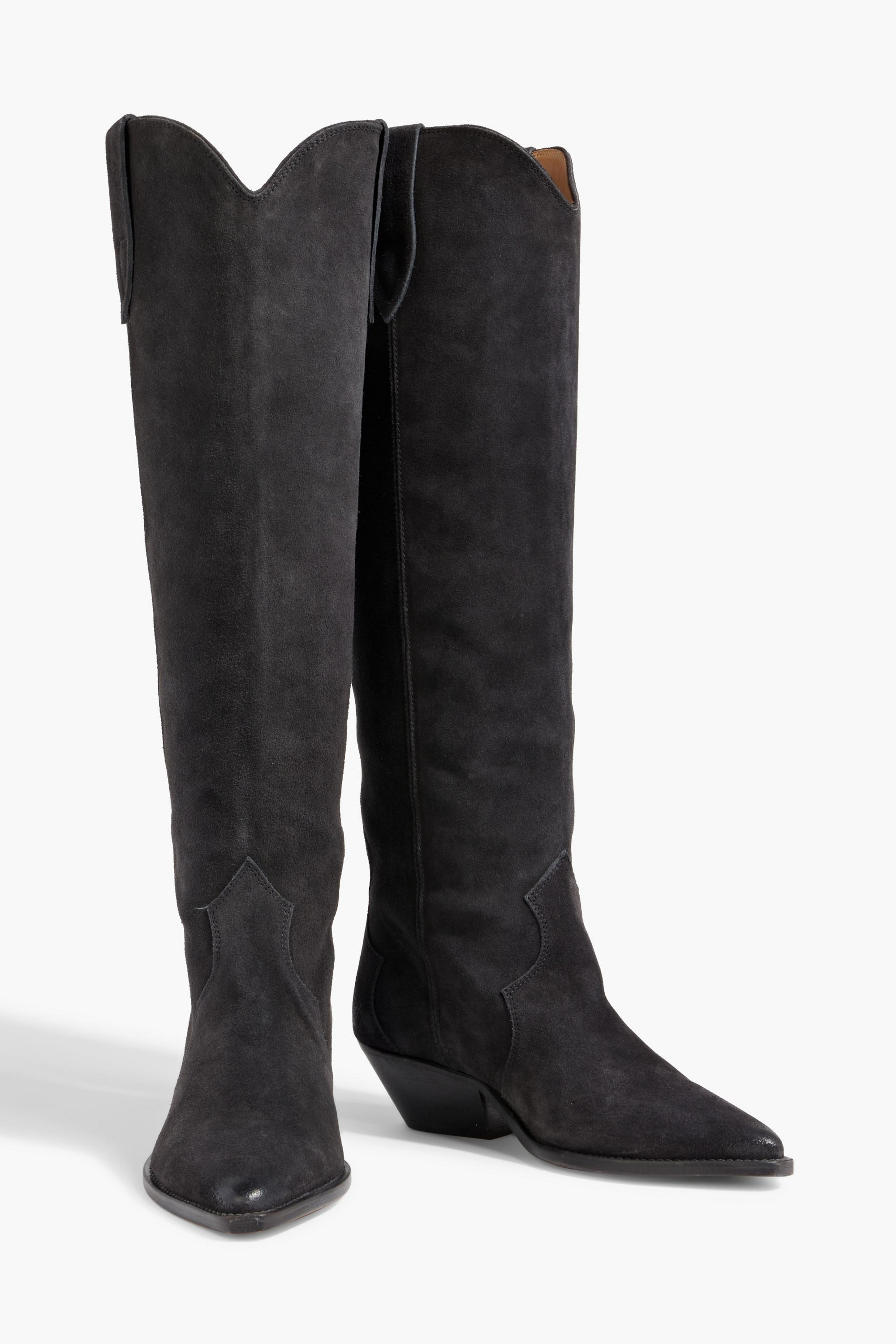Isabel Marant Denvee suede cowboy boots thumbnail