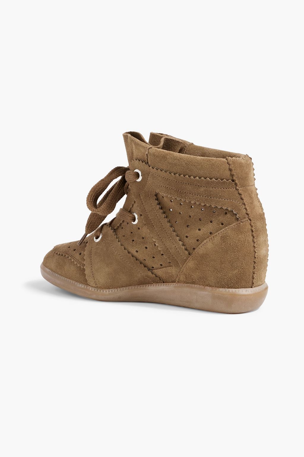 ISABEL MARANT Bobby suede wedge sneakers