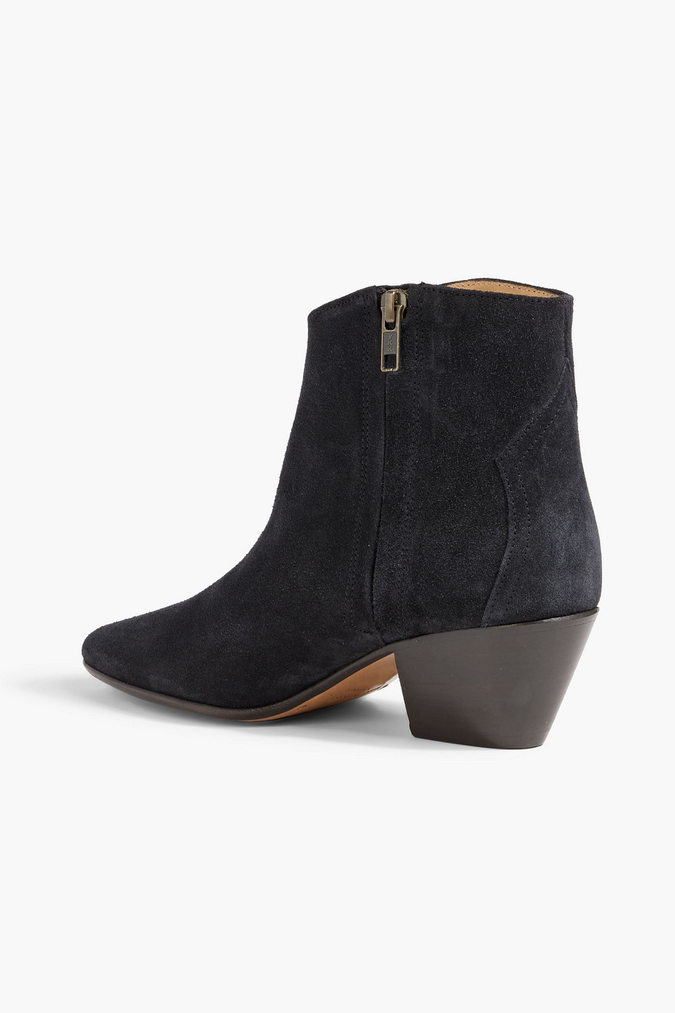 Isabel Marant Dacken Suede Ankle Boots In Black