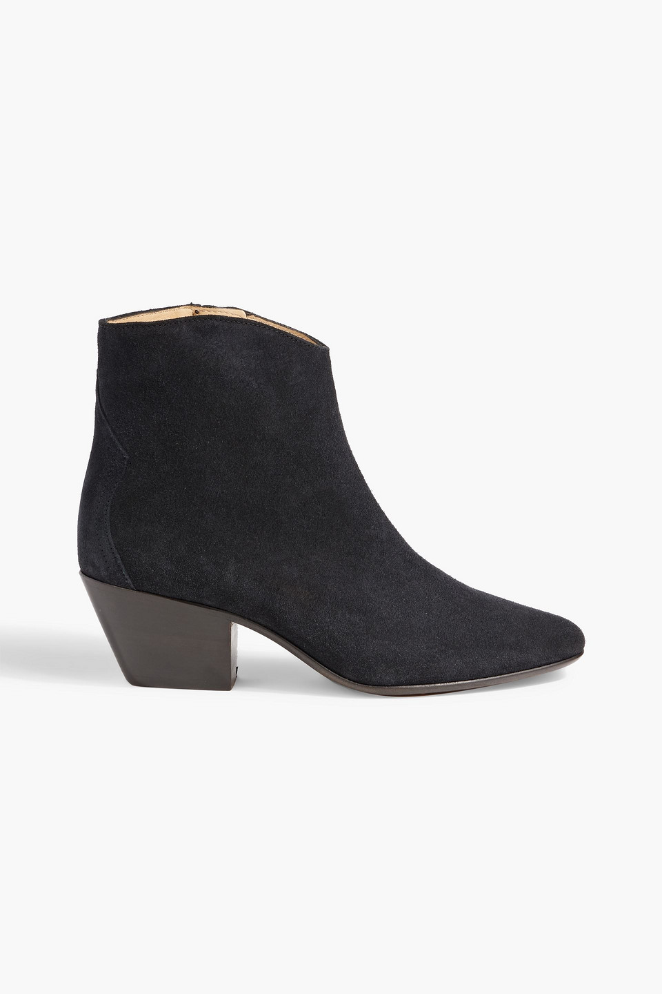Isabel Marant Dacken Suede Ankle Boots In Black