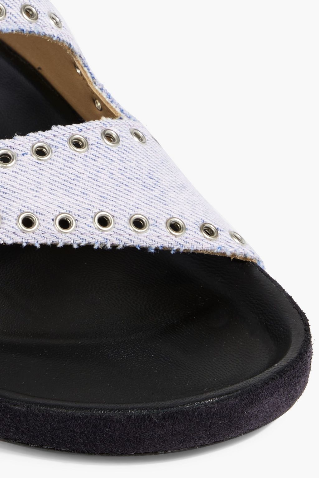 ISABEL MARANT Lennyo eyelet-embellished denim sandals