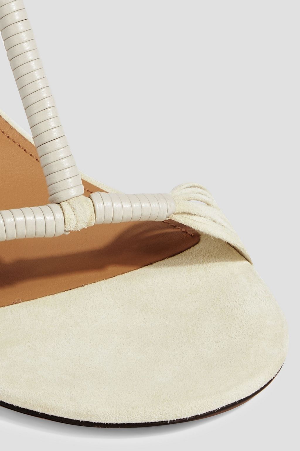 ISABEL MARANT Aatos fringed suede slingback sandals