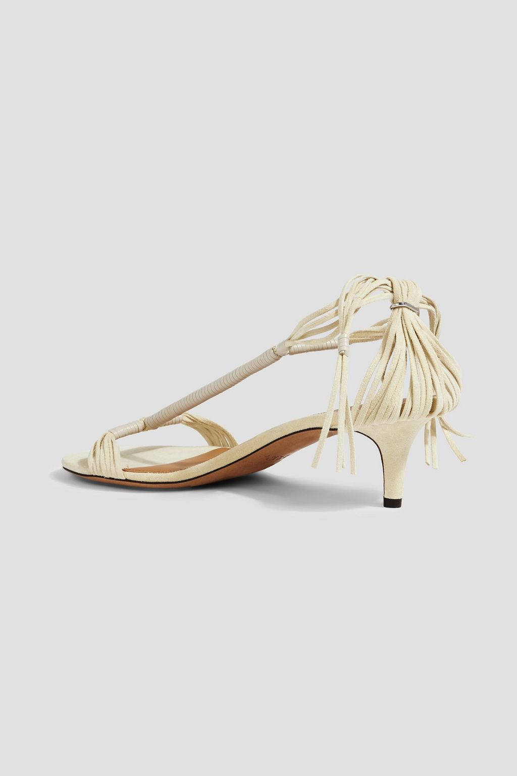 ISABEL MARANT Aatos fringed suede slingback sandals