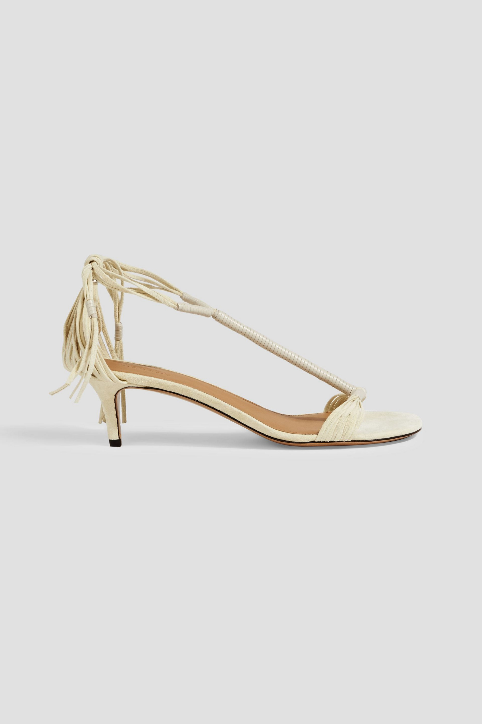 Isabel Marant Aatos fringed suede slingback sandals