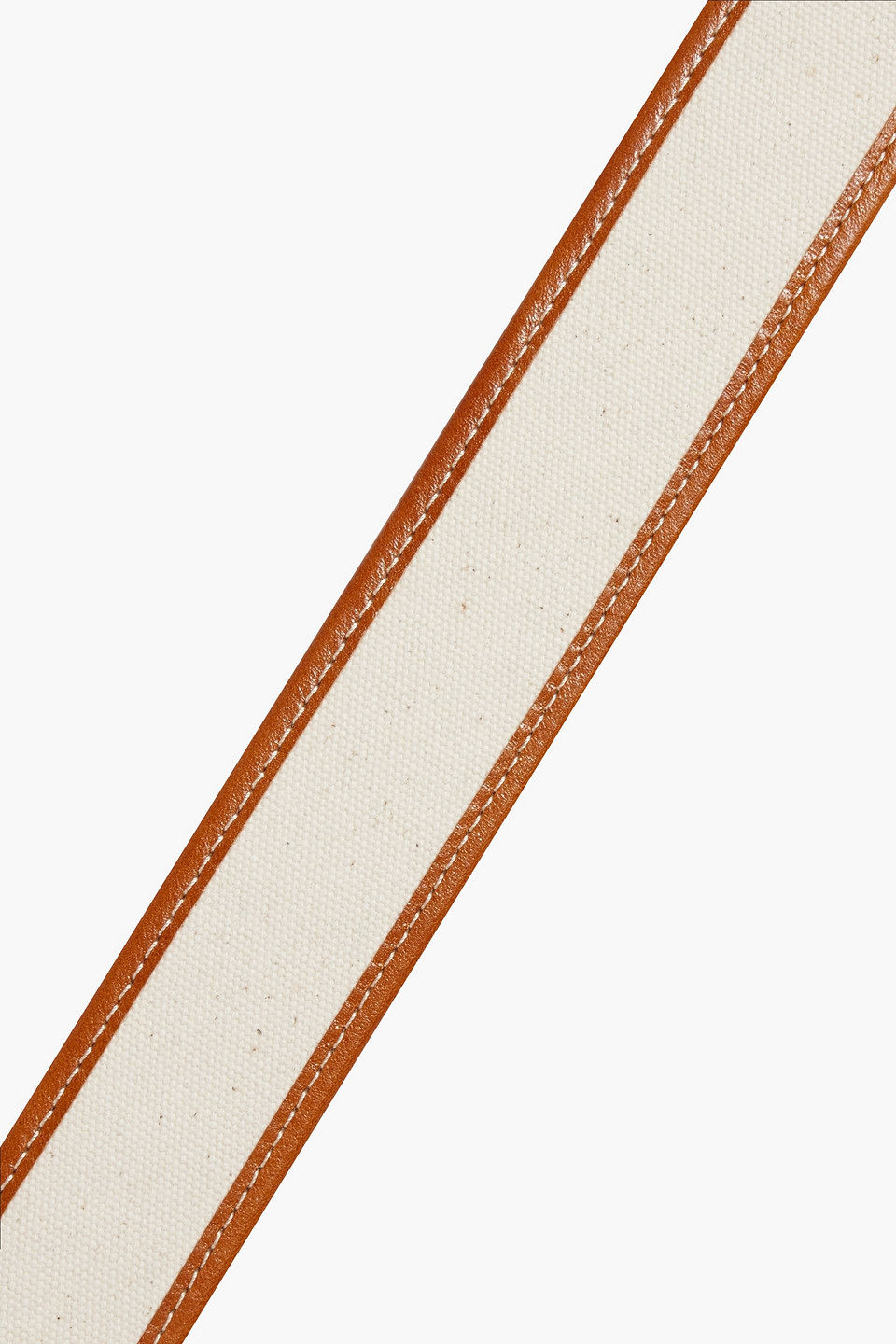 ISABEL MARANT ZAF LEATHER-TRIMMED CANVAS BELT