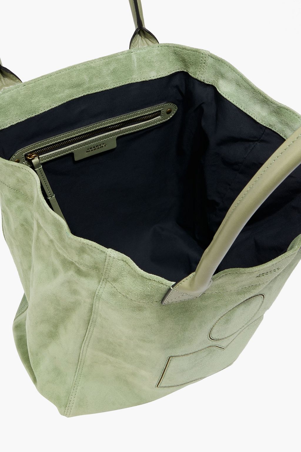 ISABEL MARANT Maro leather-trimmed suede tote