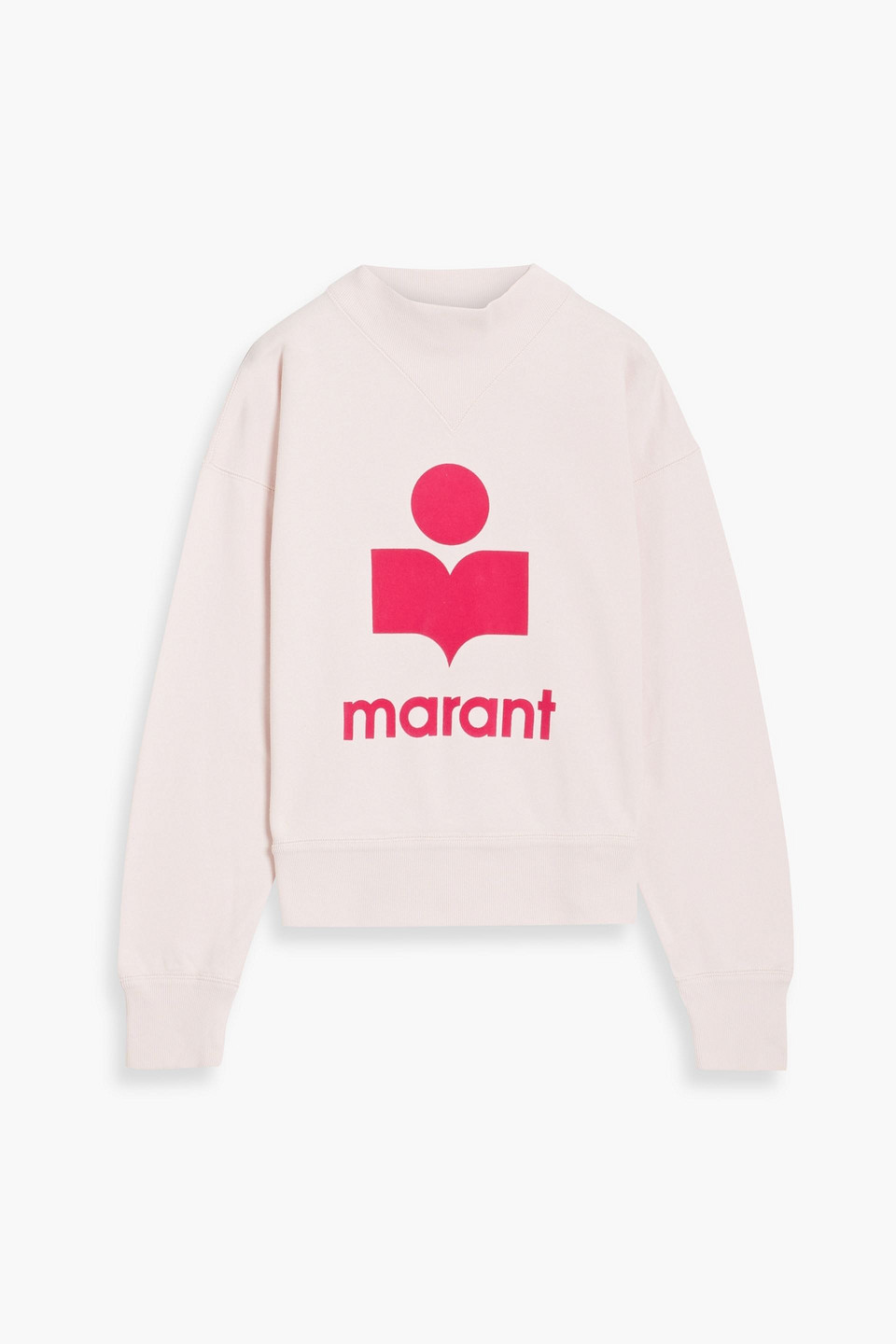Isabel Marant Étoile Moby Flocked French Cotton-terry Sweatshirt