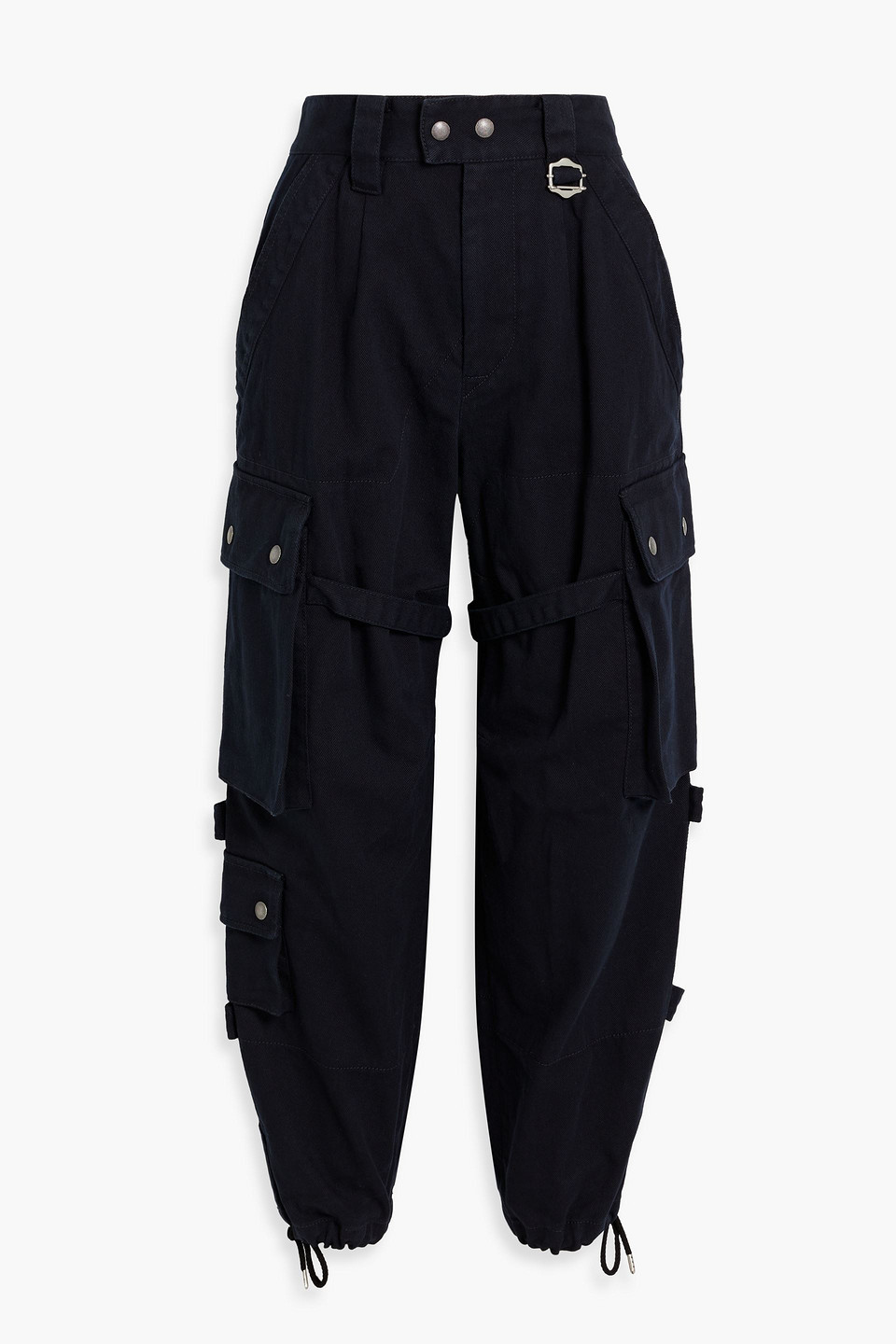 Isabel Marant Elore High-rise Cargo Jeans In Black