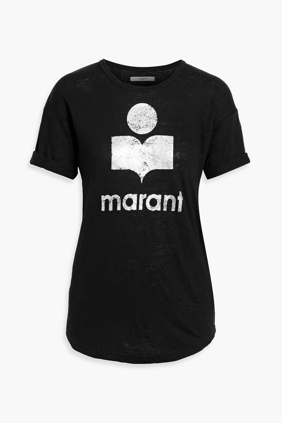 Marant Étoile Koldi metallic printed linen-jersey T-shirt