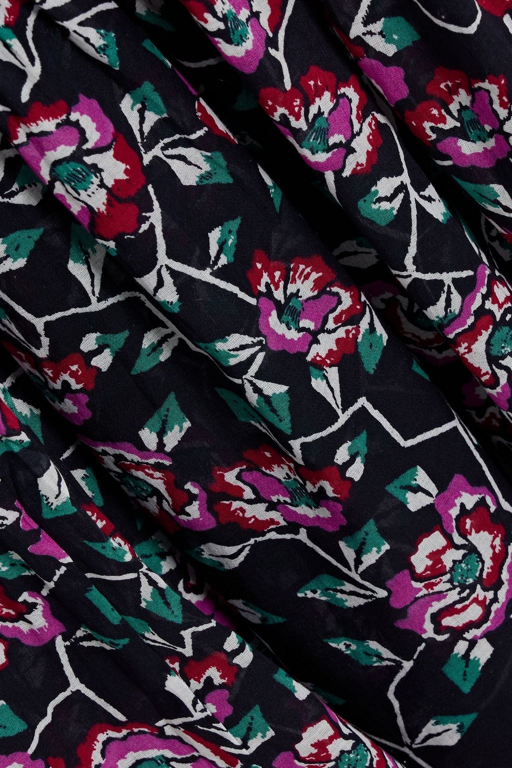 MARANT ÉTOILE Sichelle cutout floral-print cotton-gauze midi dress