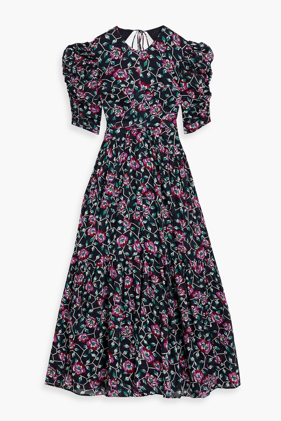 Isabel Marant Étoile Sichelle Cutout Floral-print Cotton-gauze Midi Dress