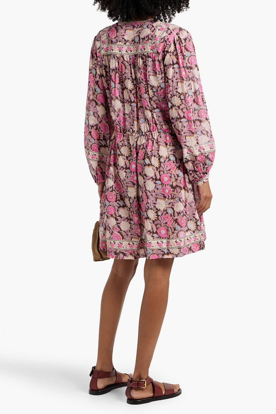 Shop Isabel Marant Étoile Gilinesia Printed Cotton-voile Mini Dress