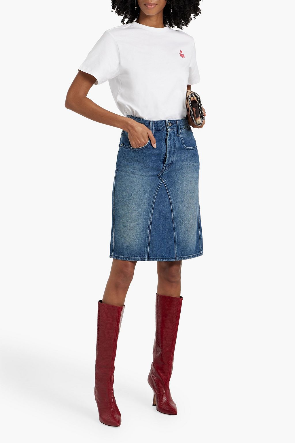 MARANT ÉTOILE Fiali denim skirt