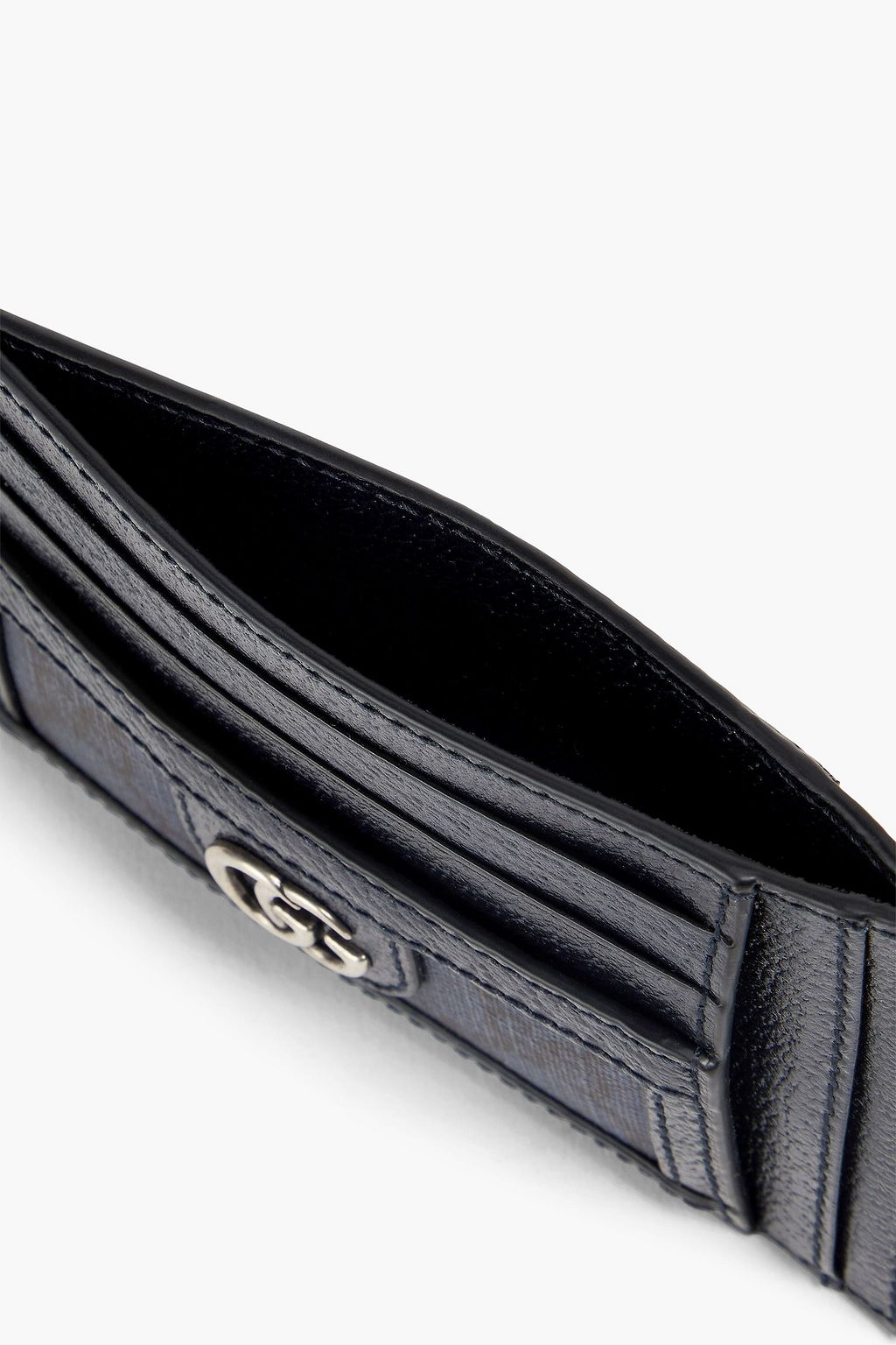 GUCCI Ophidia GG Supreme logo-print coated-canvas and leather cardholder