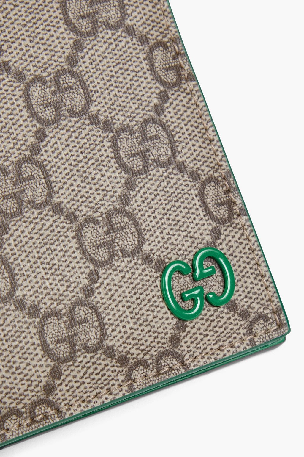 GUCCI GG Supreme logo-print coated-canvas and leather wallet