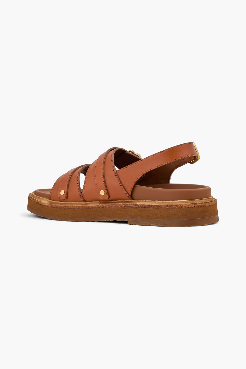 CELINE Triomphe レザー スリングバックサンダル