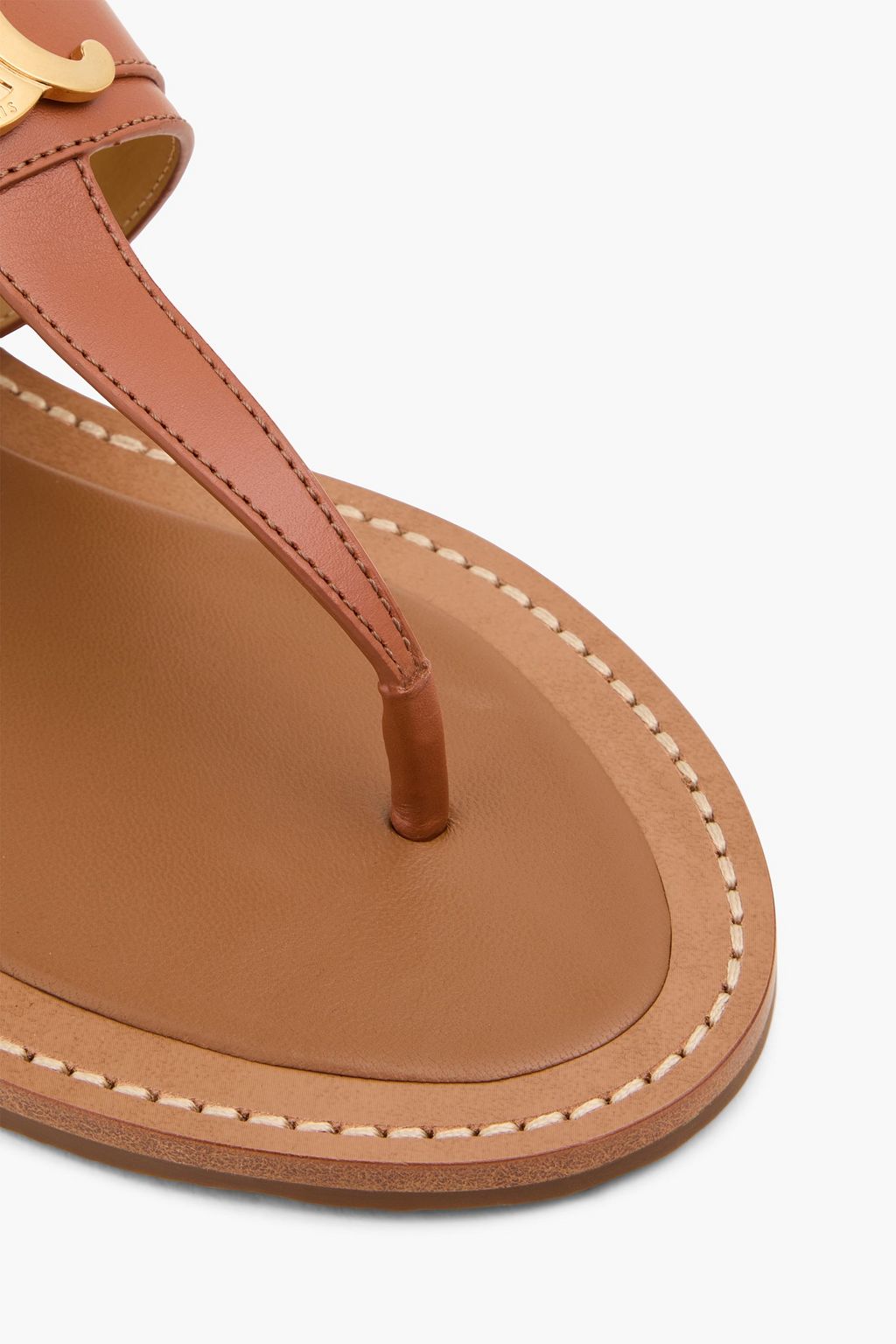 CELINE Lympia embellished leather slingback sandals
