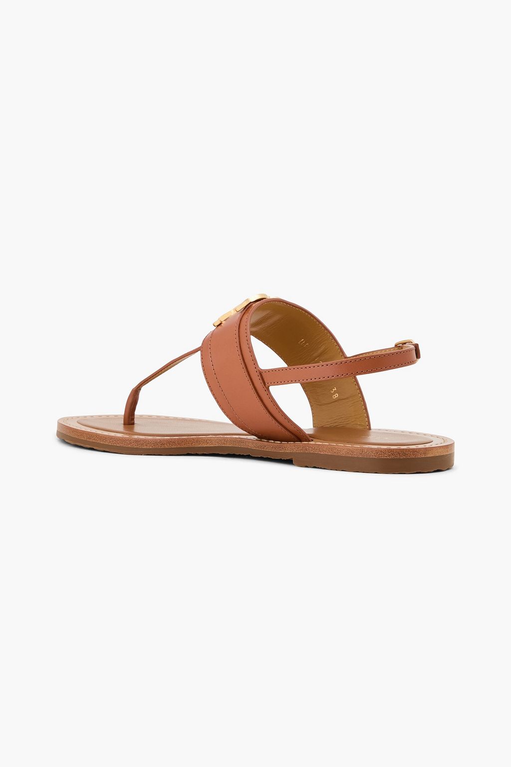 CELINE Lympia embellished leather slingback sandals