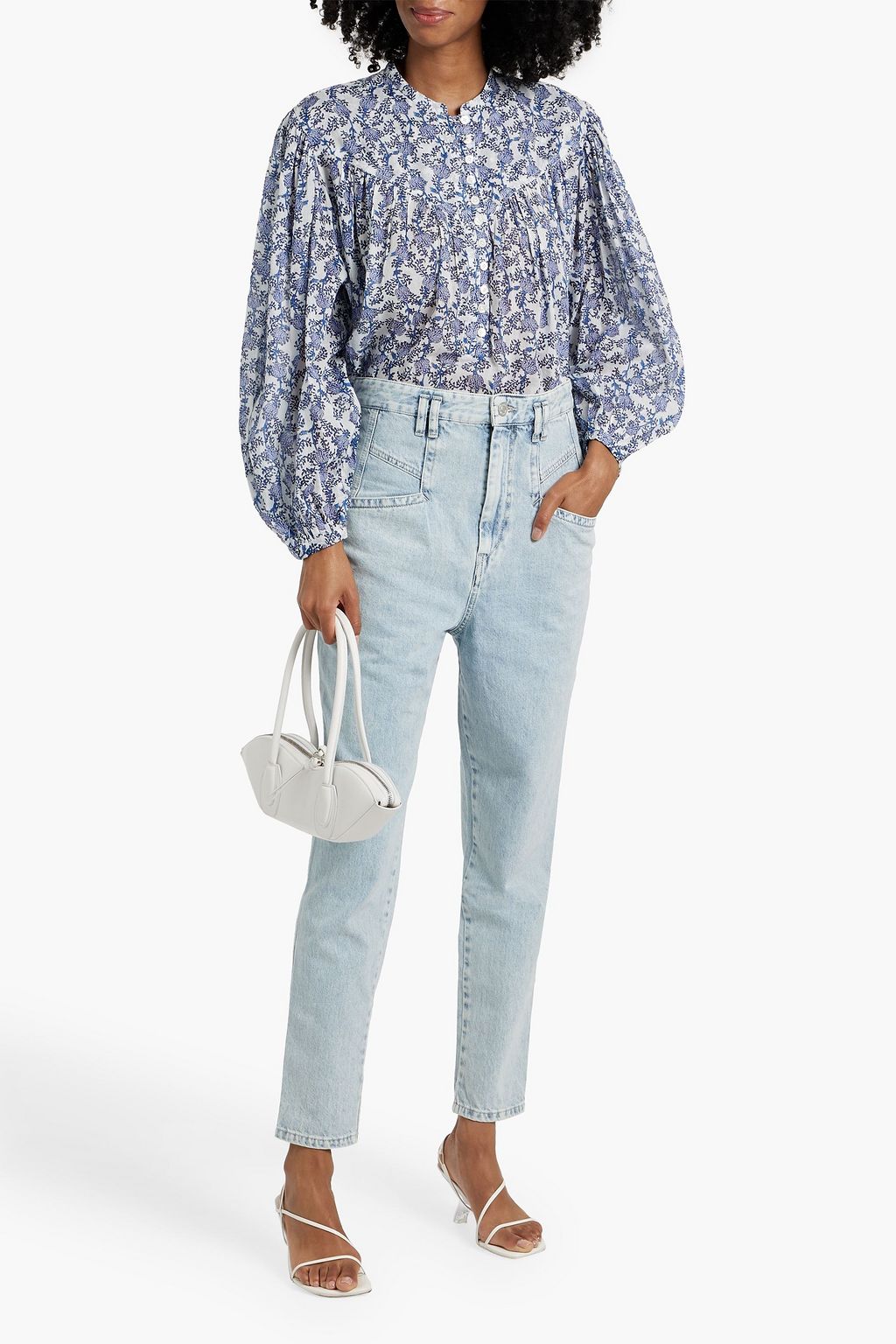 MARANT ÉTOILE Salika floral-print cotton-voile blouse