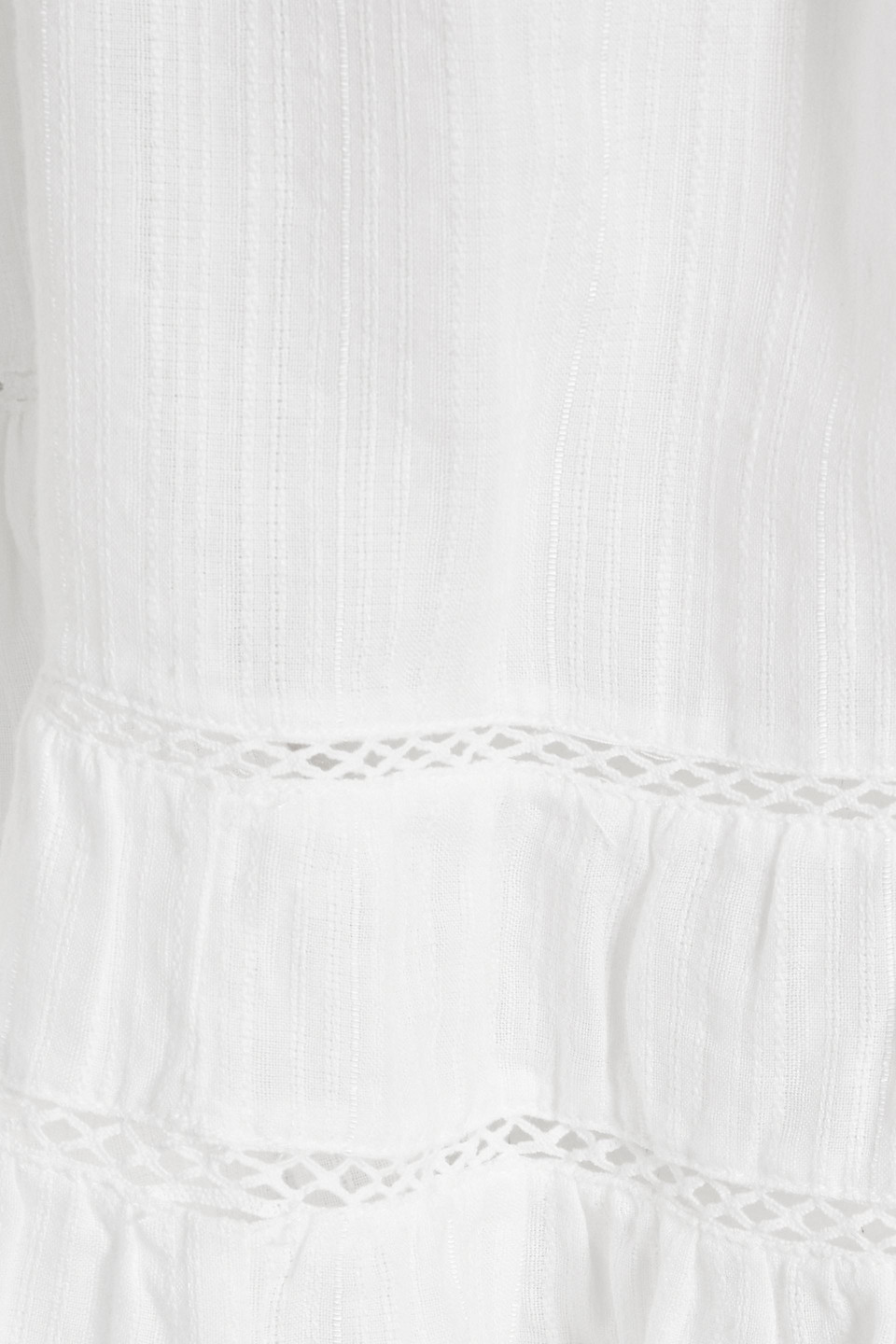 Isabel Marant Étoile Liam Crochet-trimmed Cotton-blend Jacquard Top