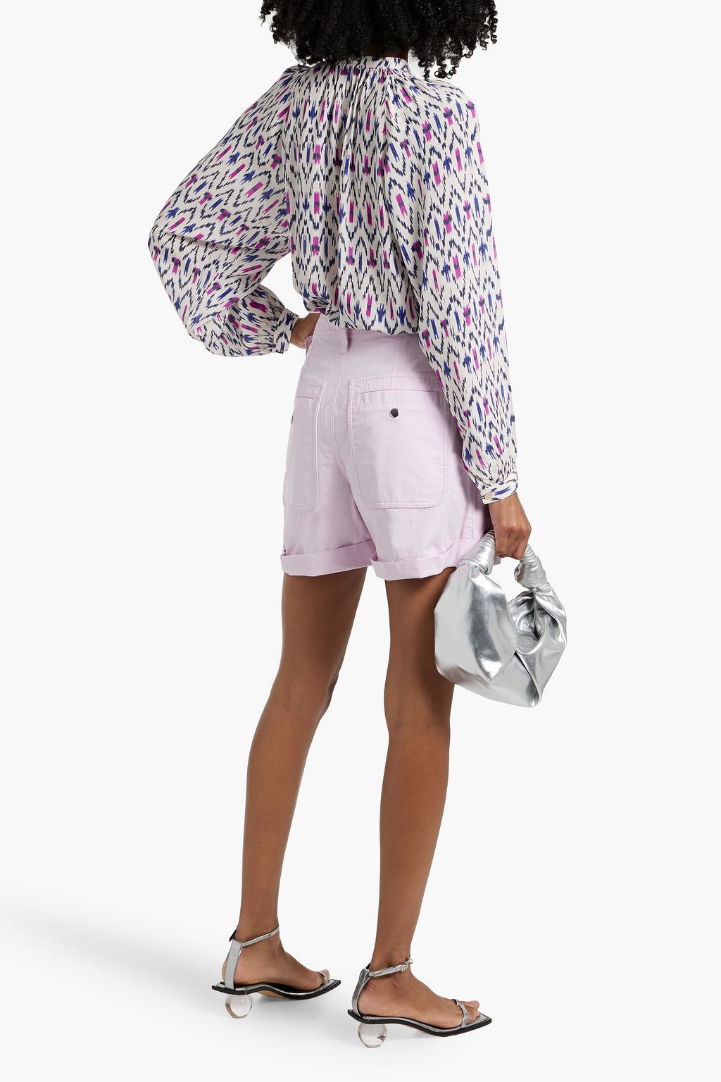 MARANT ÉTOILE Aurora printed crepe de chine blouse