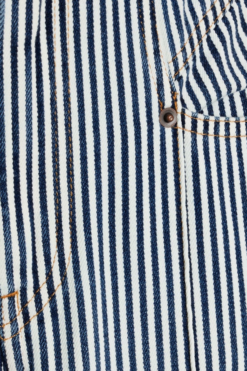 ISABEL MARANT Lirokae striped cotton-twill straight-leg pants
