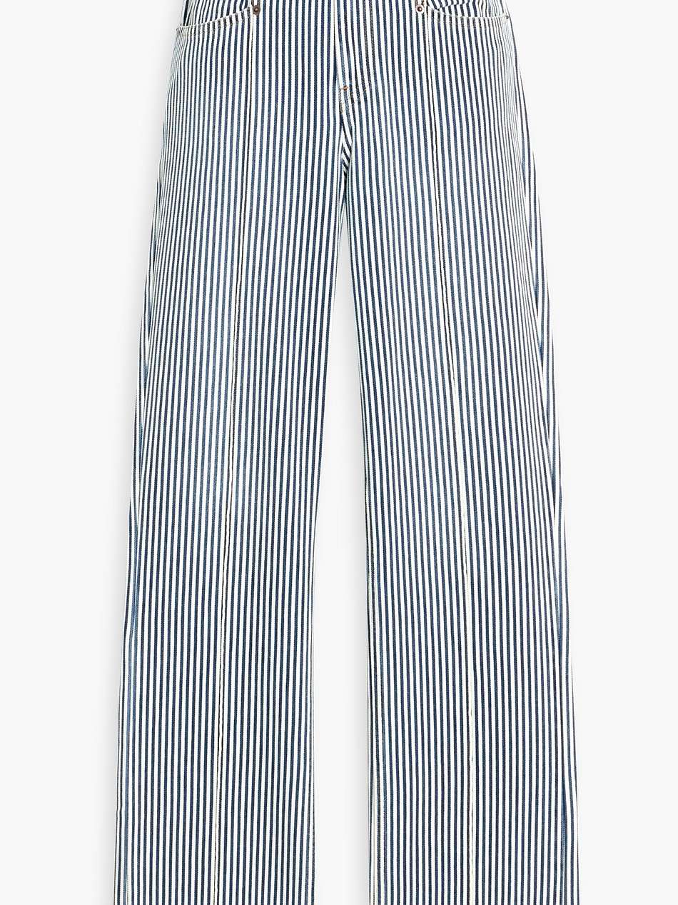 lirokae striped cotton-twill straight-leg pants