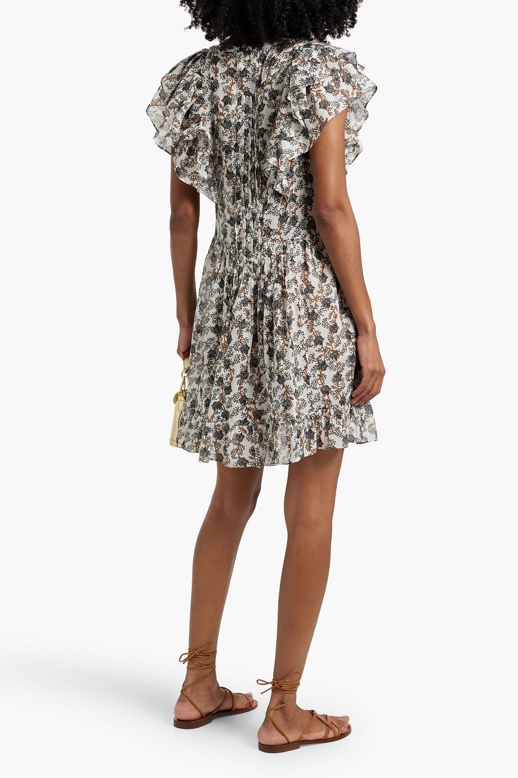 MARANT ÉTOILE Godrana ruffled floral-print cotton-voile mini dress