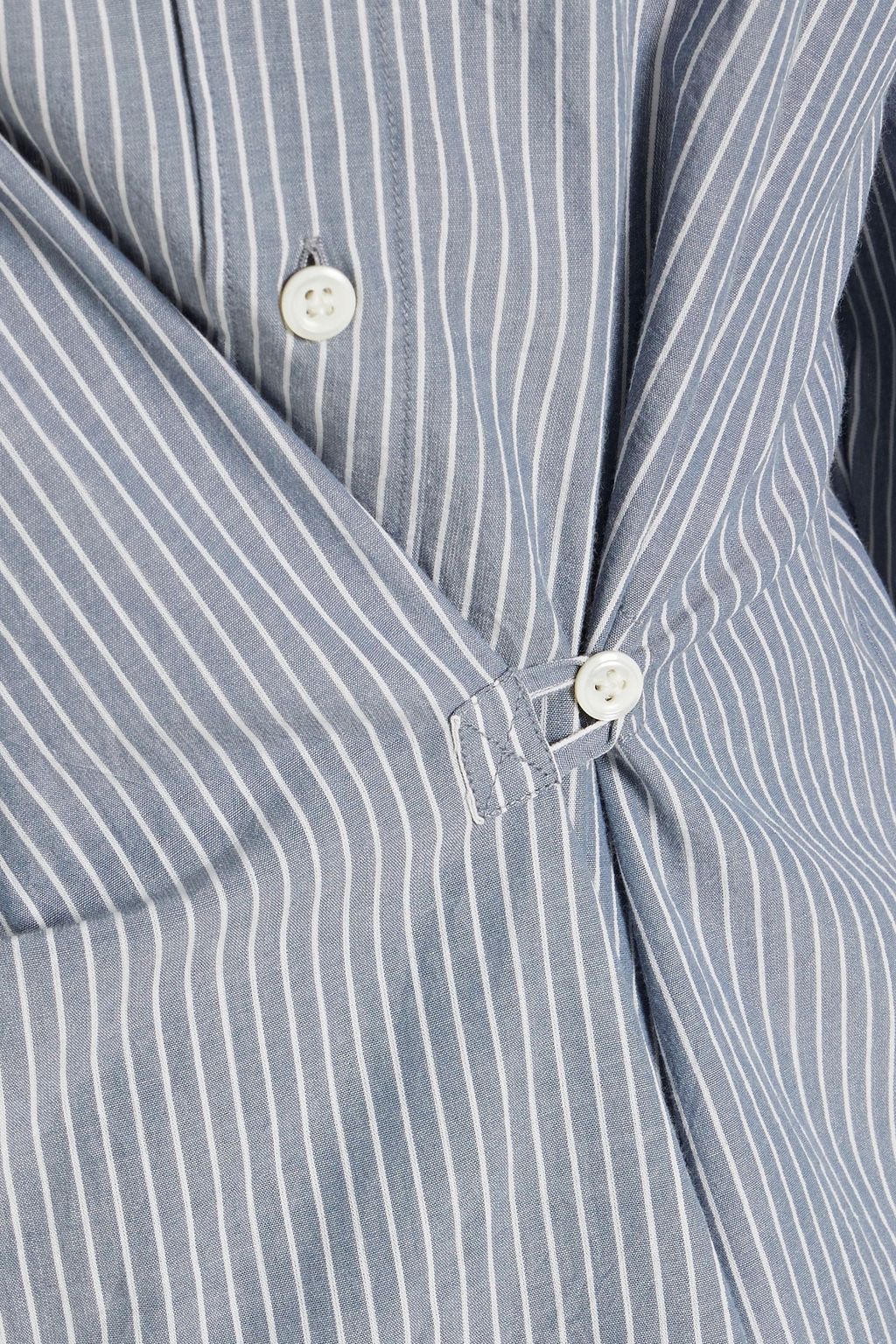 MARANT ÉTOILE Seen striped cotton shirt dress